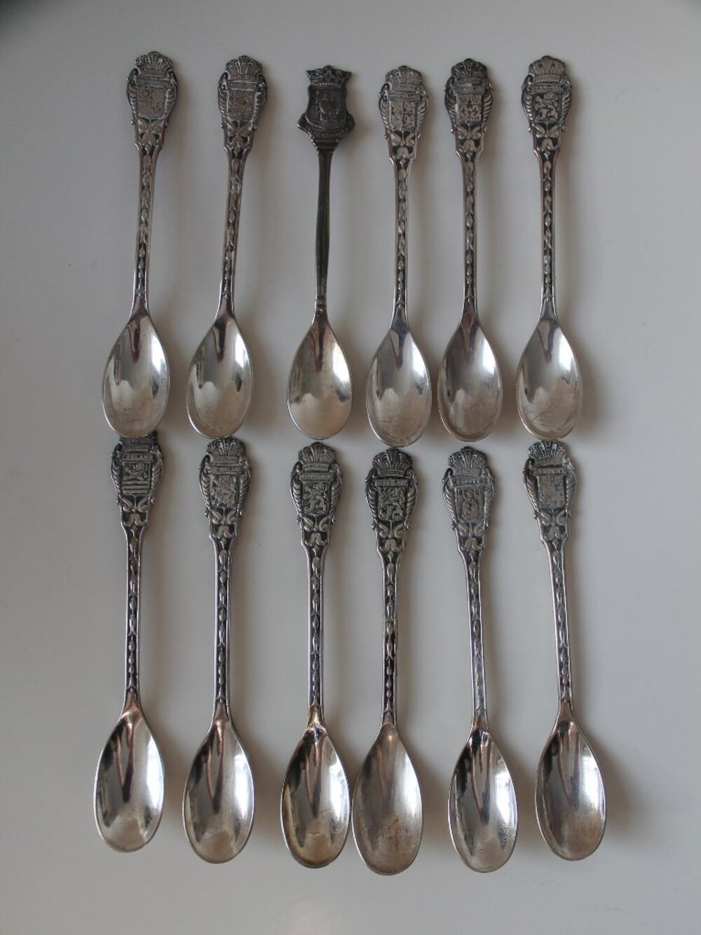 Vintage Netherlands Collector Spoons (silverplate, 12 pcs.)